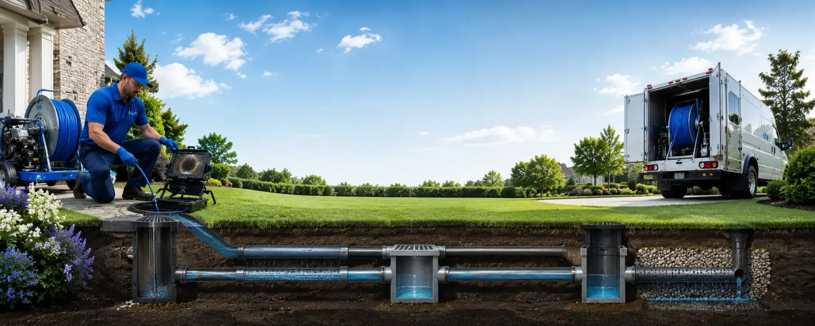Outdoor drain cleaning information for Eagleville, CA